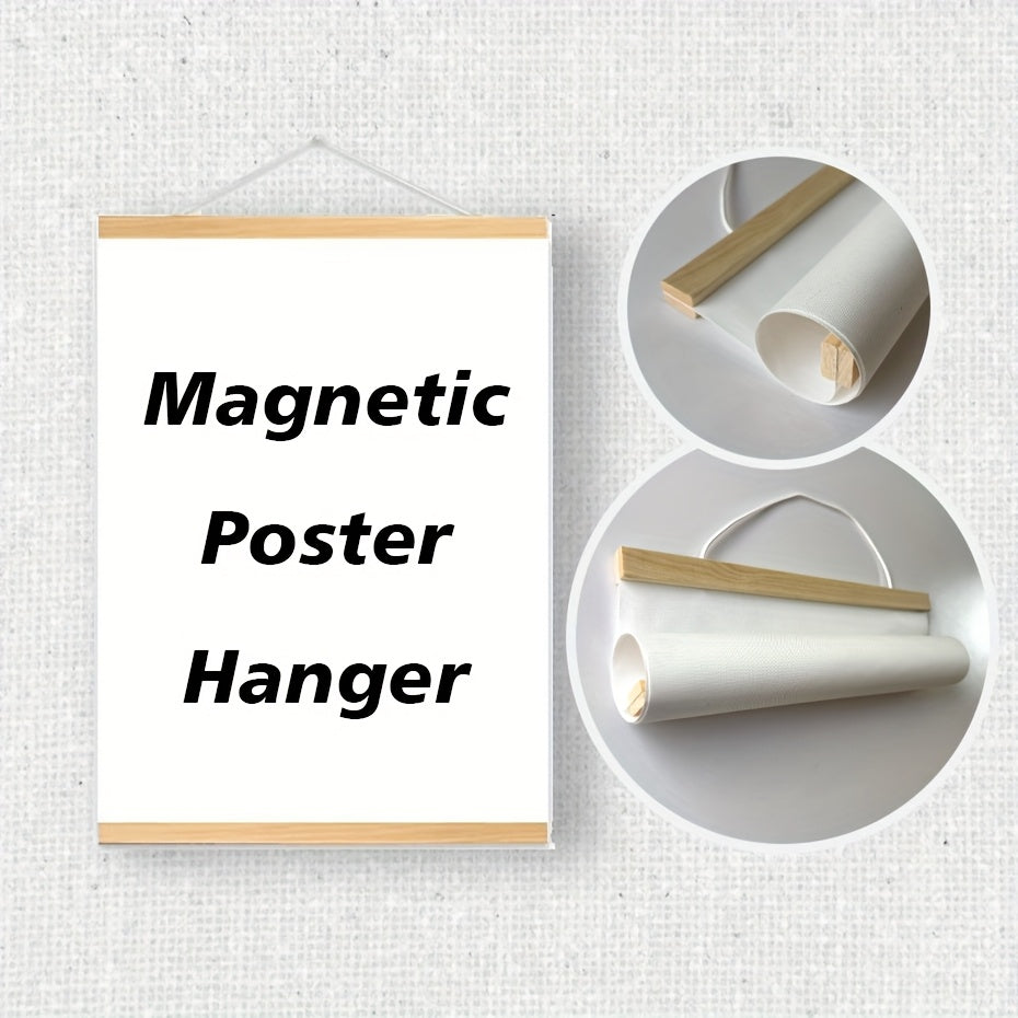 Magnetischer Holzposter-Halter – Einfache und stilvolle Wanddekoration