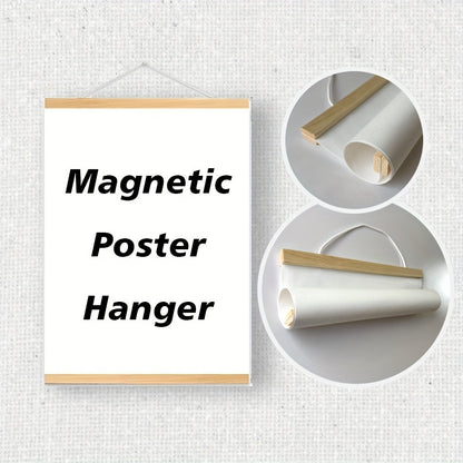 Magnetischer Holzposter-Halter – Einfache und stilvolle Wanddekoration