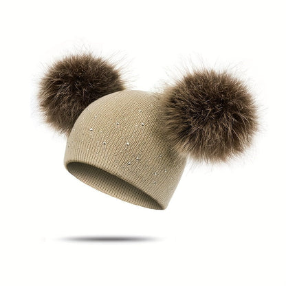 Lily Mädchen Pompon Mütze - Verspielt und Warm für die Wintermonate