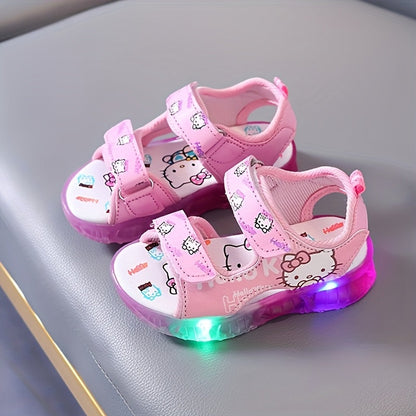 Sanrio Leuchtende Mädchen-Sandalen – Bequeme und Atmungsaktive Sommerschuhe