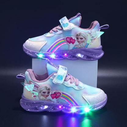 Rainbow Glitter Sneakers - LED Kinderschuhe für Abenteurer