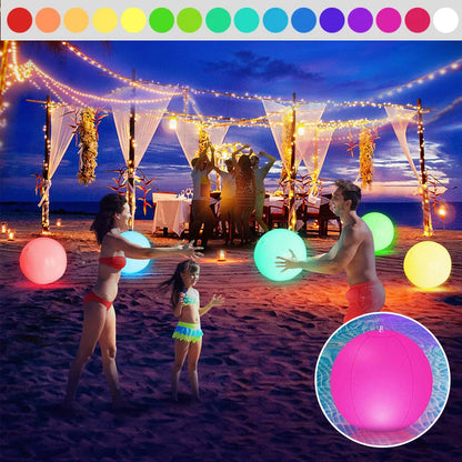 LED-Aufblasbare Leuchtbälle für Pool und Garten