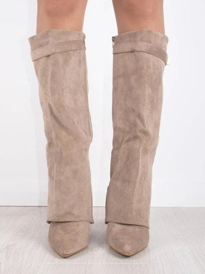 Luxe Wildleder Overknee Stiefel für Damen – Komfort und Klasse