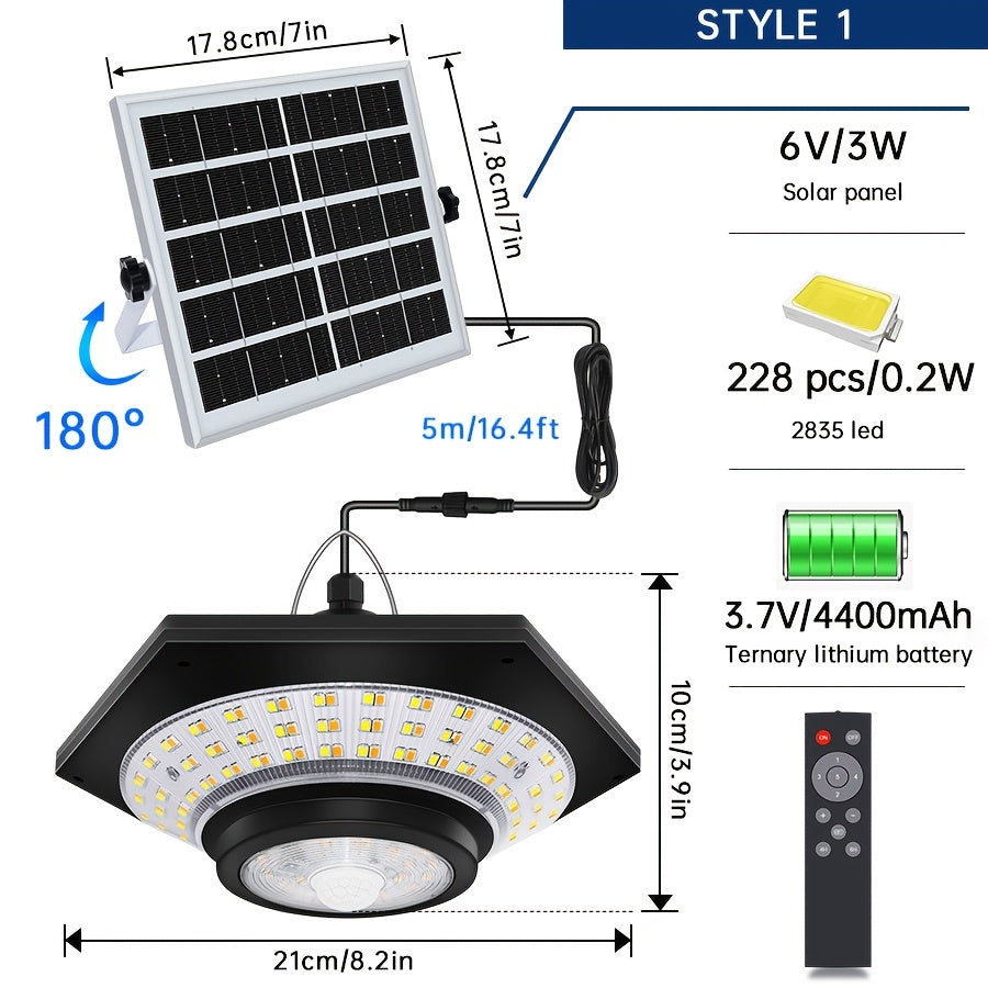 Slimme Sonnenhänger LED Lampe – Hell, Sicher und Energieeffizient