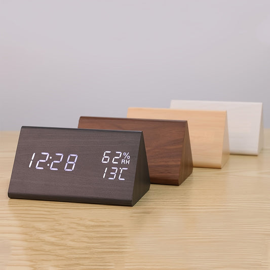 TriWood LED Wecker – Funktionales und Minimalistisches Design