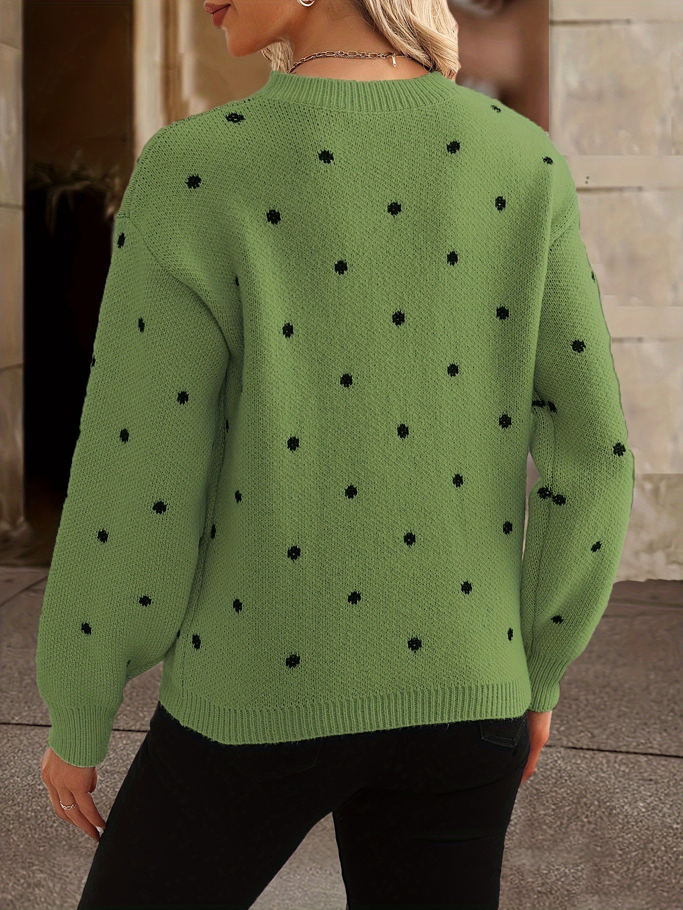 Zara Polka-Dot Pullover – Lässig und Stylisch für Damen im Herbst und Winter