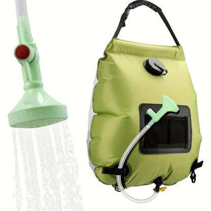 SunnyFlow Solar-Dusche Sack – Praktisch, Auslaufsicher und Mit Temperaturmesser