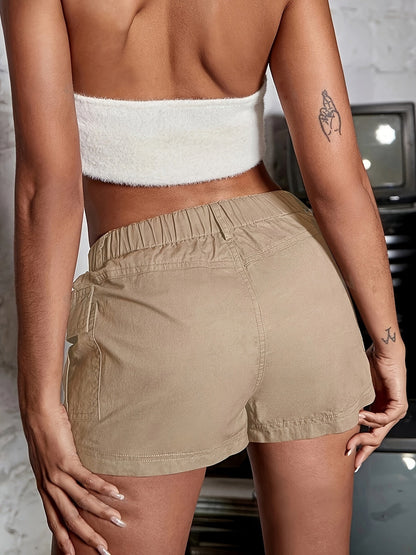 Lässige Cargo-Shorts mit Elastischem Bund – Bequem und Funktional