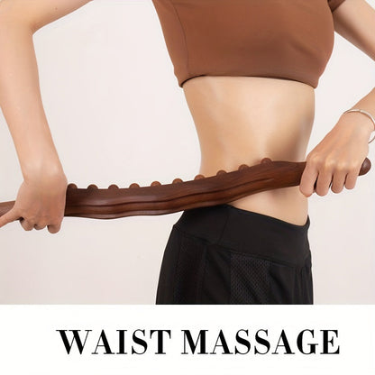 Holz-Massagestab mit 31 Perlen – Tiefe Muskelentspannung