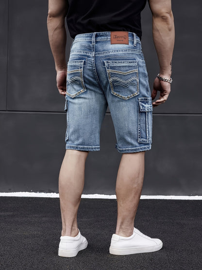 Herren Multi-Pocket Denim Shorts - Praktisch und Komfortabel