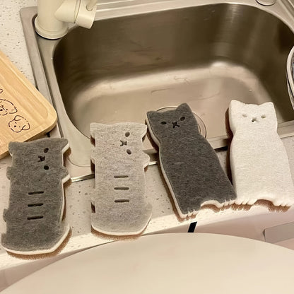 Purrfect Clean Katzen-Sponzenset – Nachhaltig, Niedlich und Superfunktional