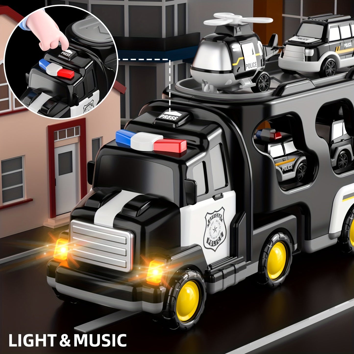 Polizei Spielset mit Lastwagen und Fahrzeugen – Für Spannung und Abenteuer