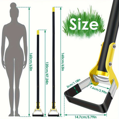 Edelstahl Ergonomisches Gartenwerkzeug mit Dreieckigem Kopf – Zum Unkrautjäten und Bodenbearbeitung