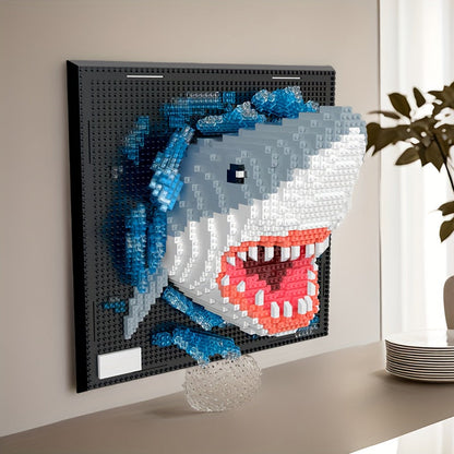 Kreative 3D Wandkunst Bauklötze – Hai und Adler Kollektion