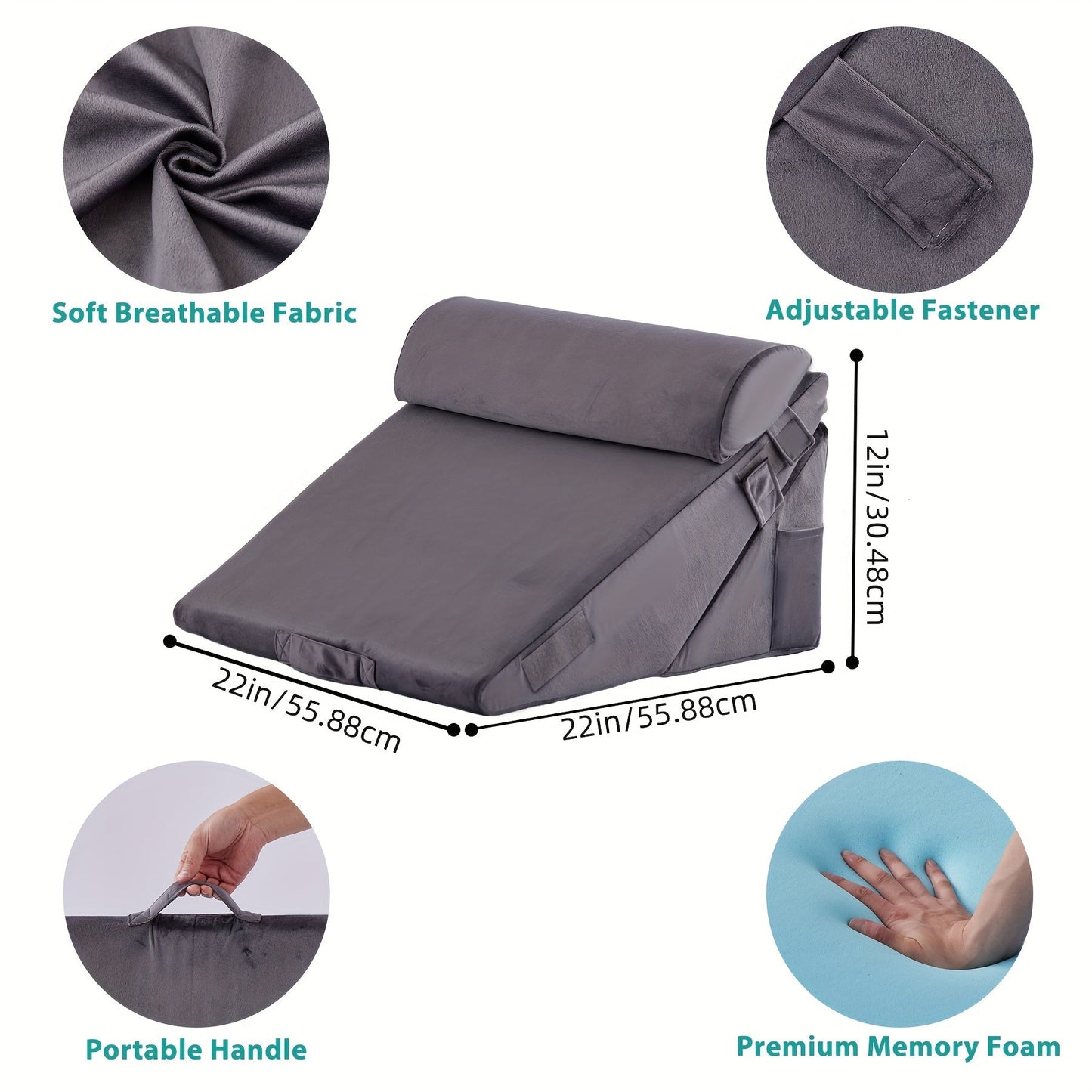 RelaxPlus Verstellbares Bett-Winkelkissen – Komfort und Unterstützung bei der Genesung