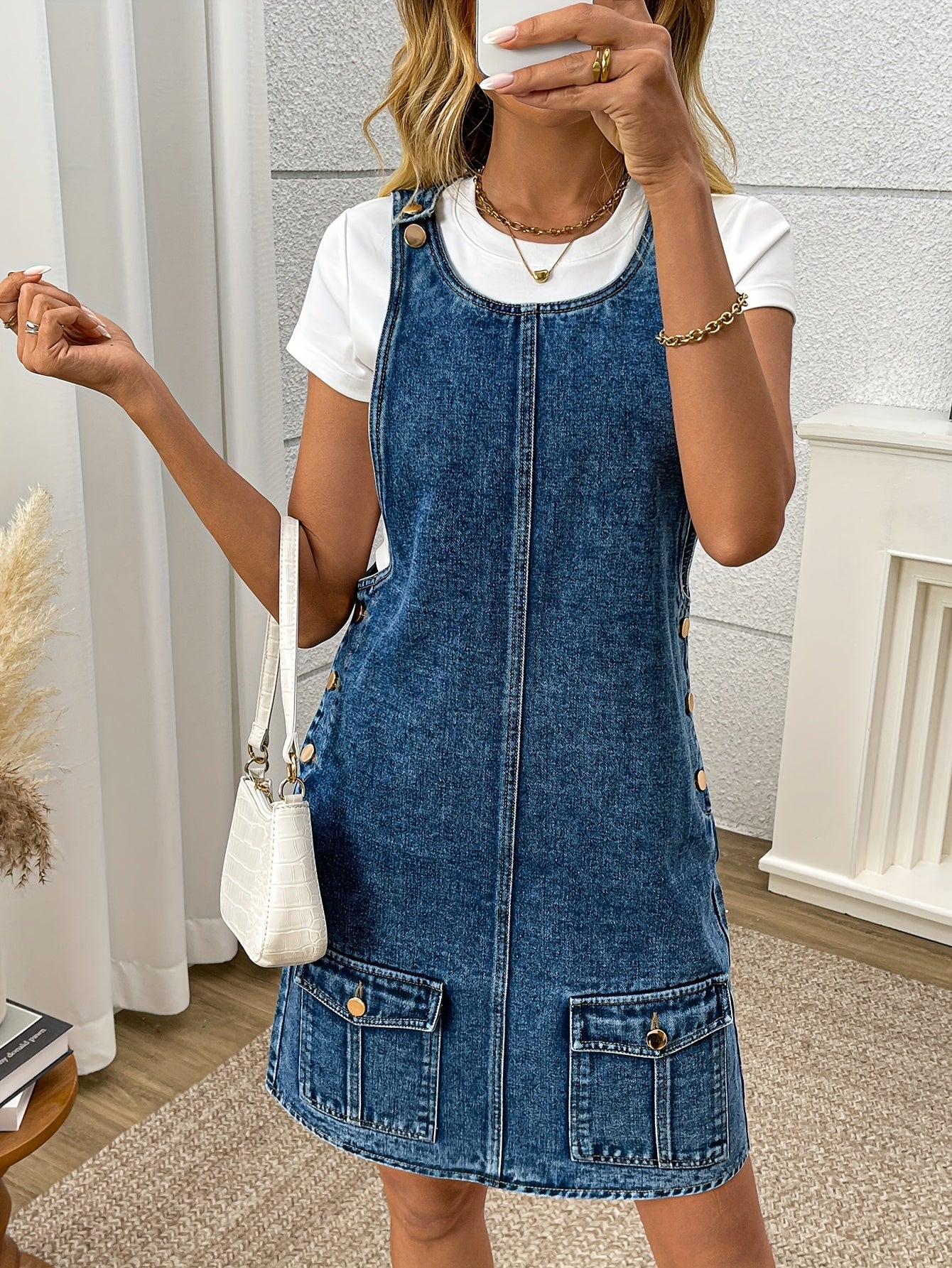 Morin Denim Overall Kleid – Lässig und Chic