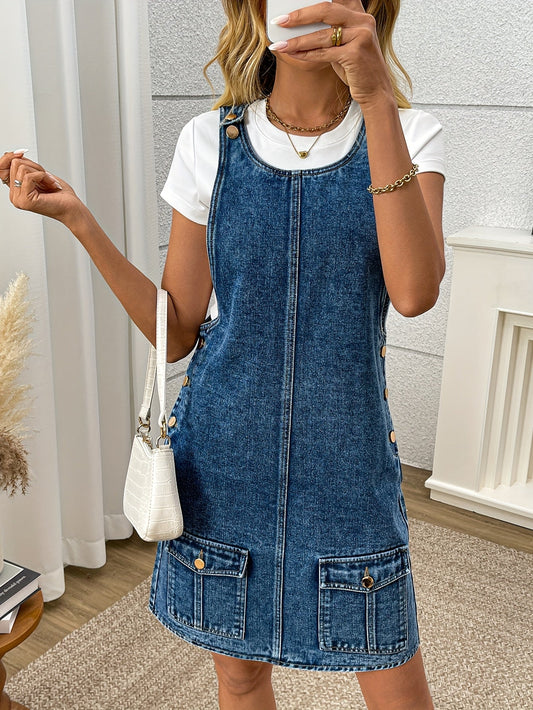 Morin Denim Overall Kleid – Lässig und Chic