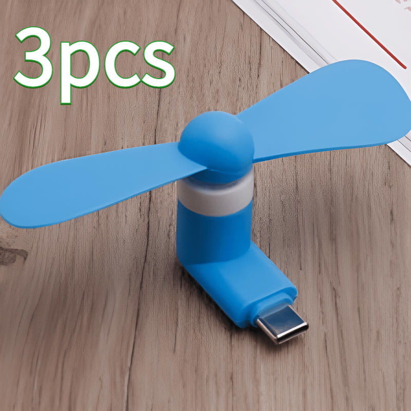 Mini tragbare Telefonventilatoren – Typ-C-Anschluss mit verstellbarem Winkel