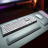 Blaues Dreiteiliges Set (Mausmatte + Tastaturständer + Maus-Handballenauflage)