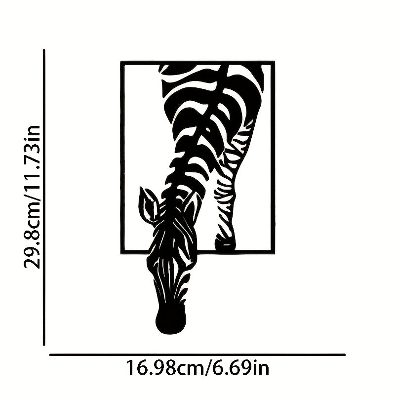 Zebra Silhouetten Wanddekoration – Stylische Eleganz für deinen Raum