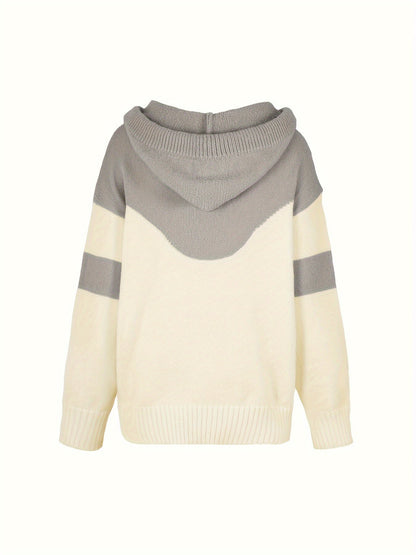 Lena Color Block Hoodie - Stylisch und Bequem für Damen