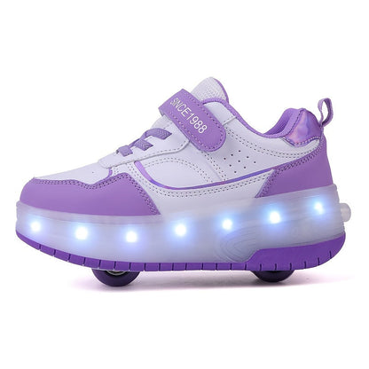 FlashRider Leuchtende Rollschuh-Sneakers – Für Kinder mit Lichterspektakel