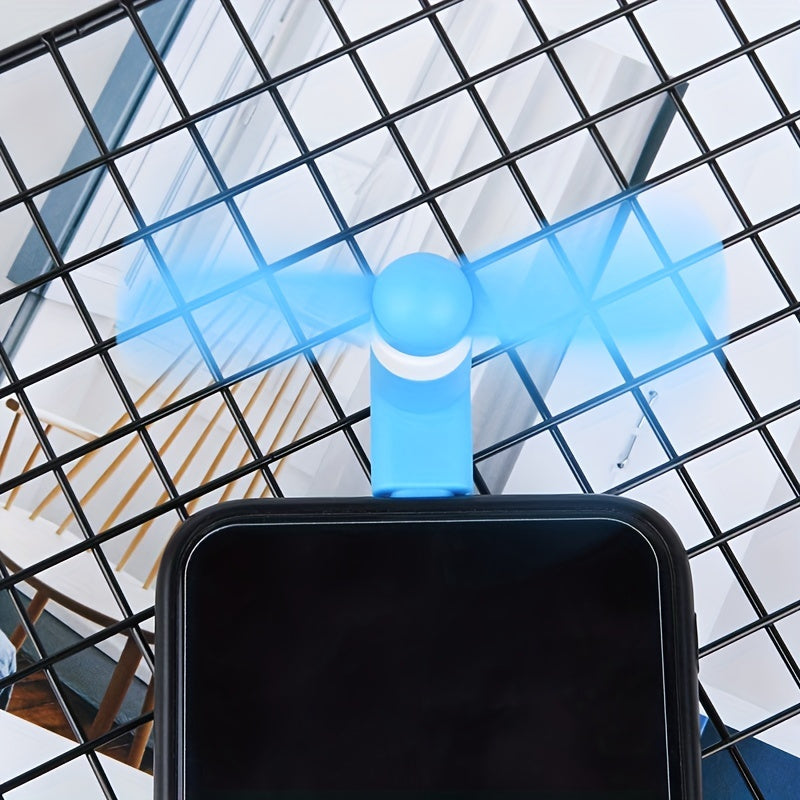 Mini tragbare Telefonventilatoren – Typ-C-Anschluss mit verstellbarem Winkel
