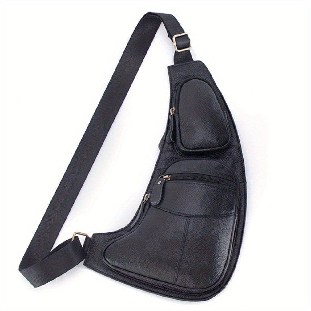 Vintage Klassische Leder Slingtasche – Kompakt und Langlebig