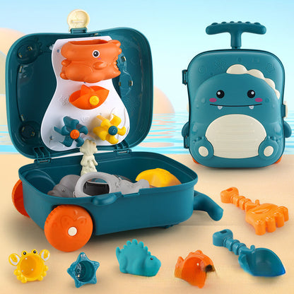 Wal-Themen Strandspielzeug-Set für Babys – 8-teiliges Reiseetui