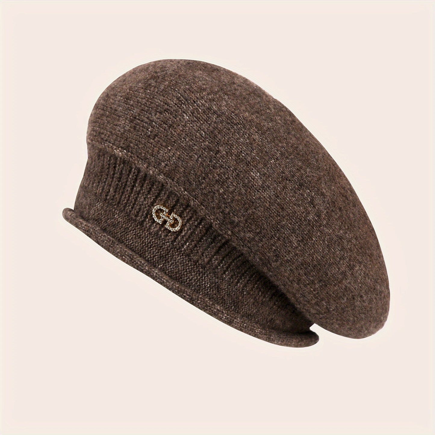 Chic gestricktes Beret für Damen – Eleganz und Wärme für den Winter