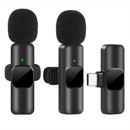 Professionelles drahtloses Lavalier-Mikrofon - Perfekt für Videoaufnahmen und Live-Streaming