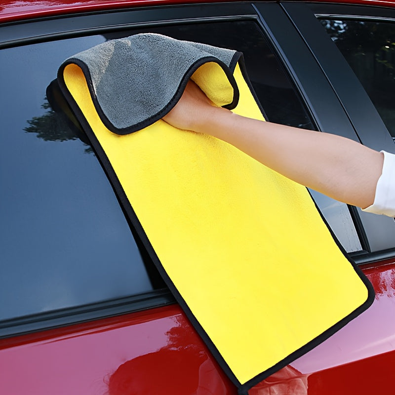 Doppelseitiges Coral-Fleece Auto-Waschhandtuch – Weich und Absorbierend für Glanz