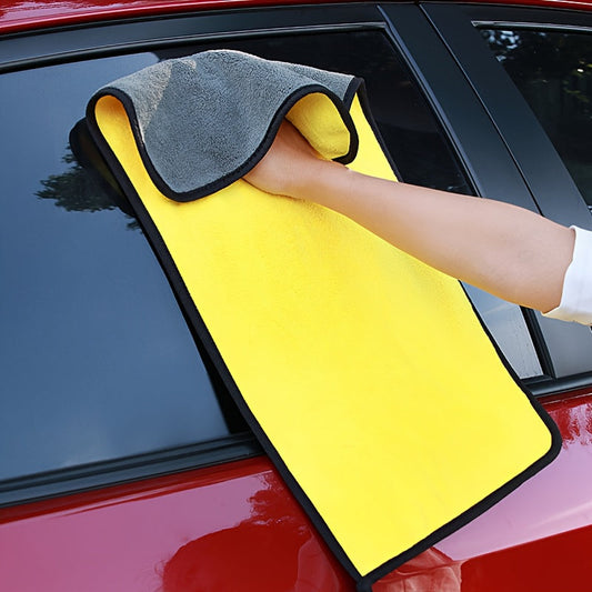 Doppelseitiges Coral-Fleece Auto-Waschhandtuch – Weich und Absorbierend für Glanz