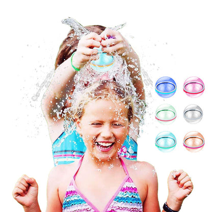 Splash Fun Wasserbälle – Wiederverwendbare Wasserballons für endlosen Spritzspaß