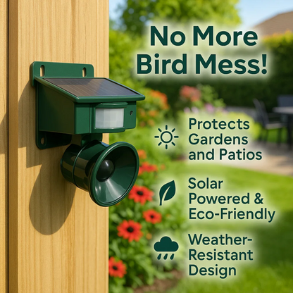 GardenGuard Vogelvertreiber – Intelligenter Bewegungssensor für einen Ruhigen Garten