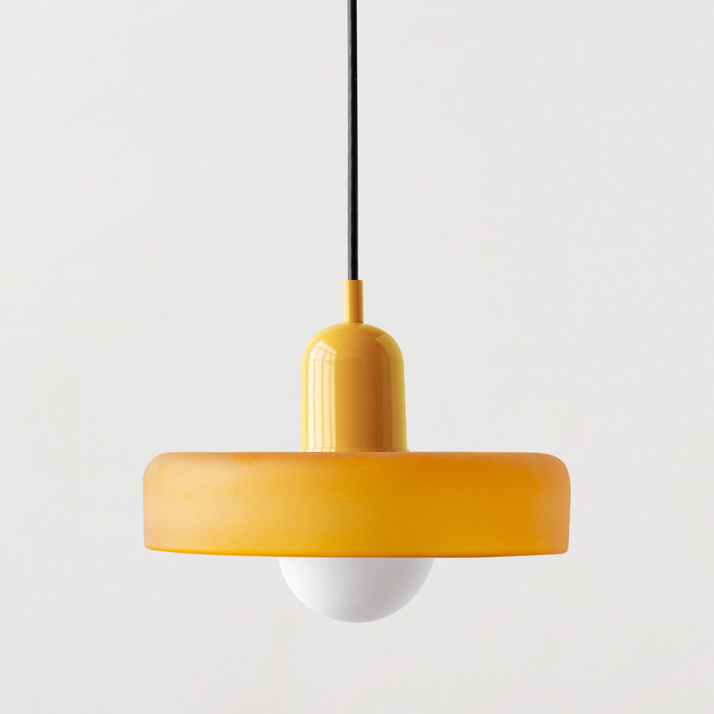 ColorLoop Pendelleuchte – Kunstzinnige Bauhaus-Hängeleuchte mit Warmlicht