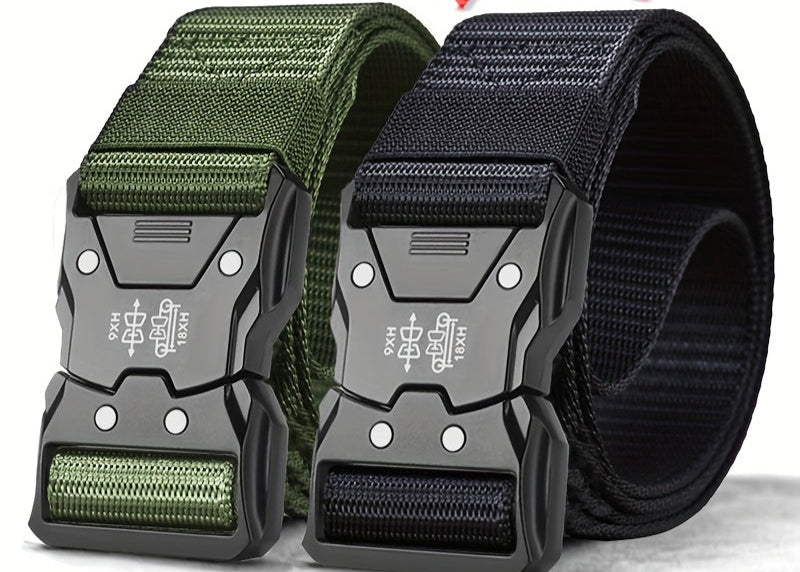 Unisex Taktischer Nylon Gürtel – Robust, Atmungsaktiv und Vielseitig