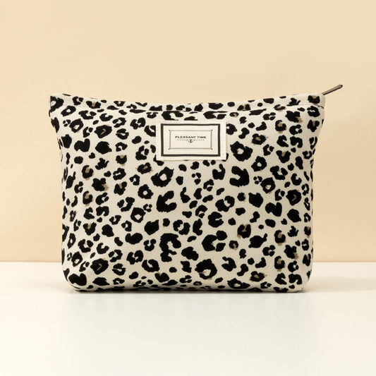 Schicke Leoparden-Make-up-Tasche – Kompakt und Funktional