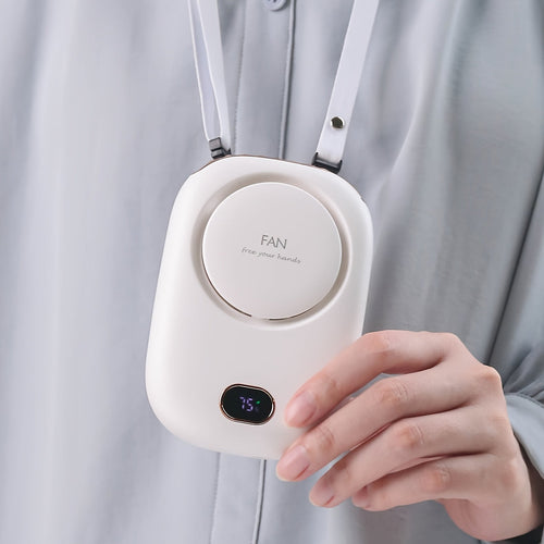 USB wiederaufladbarer Mini Nackenventilator – Leicht mit einstellbaren Geschwindigkeiten