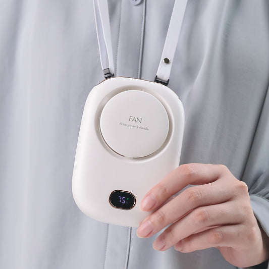 USB wiederaufladbarer Mini Nackenventilator – Leicht mit einstellbaren Geschwindigkeiten