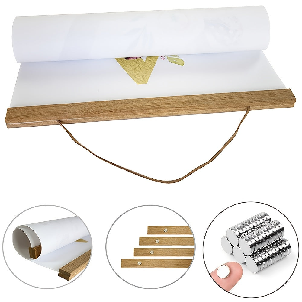 Magnetischer Holzposter-Halter – Einfache und stilvolle Wanddekoration