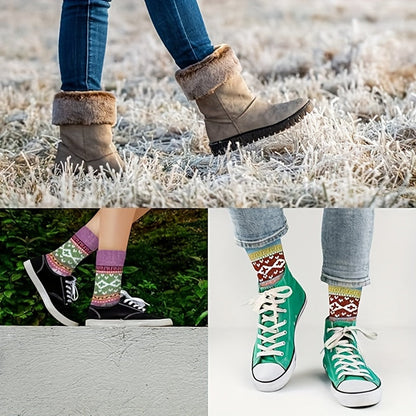 Lola Set von 5 Paar Wintersocken für Damen – Warm und Bequem für die Kalten Monate