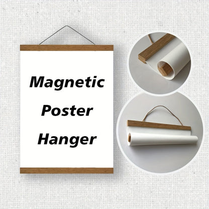 Magnetischer Holzposter-Halter – Einfache und stilvolle Wanddekoration