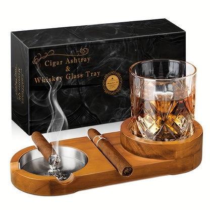 Luxus Cigarre & Whiskey Tray – Das Perfekte Geschenk für Vater oder Partner
