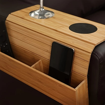 Natürlicher Armlehnen Tablett – Kompakt und Funktional