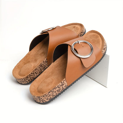 Moderne Damen Sandalen mit Metallverschluss – Komfortabel und Stilvoll für Jedes Jahr