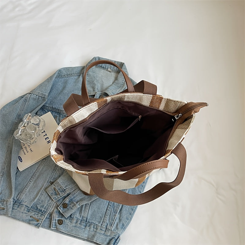 MetroStripe Casual Tote – Funktionalität und Design