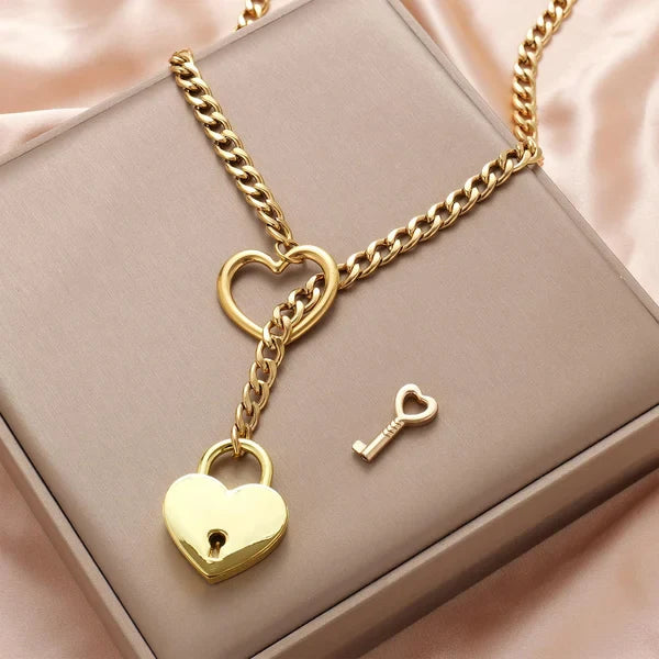 Liebesschloss Halskette – Symbol der Liebe und Verbindung