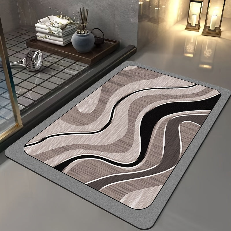 Luxus Geometrische Badmatte – Für stilvolle Badezimmer