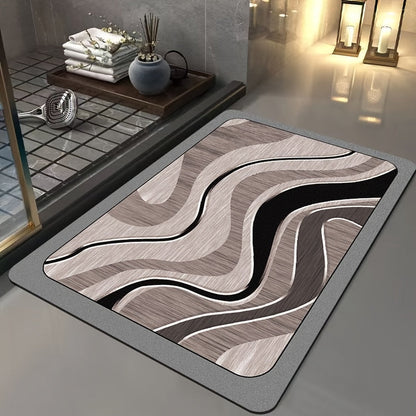 Luxus Geometrische Badmatte – Für stilvolle Badezimmer